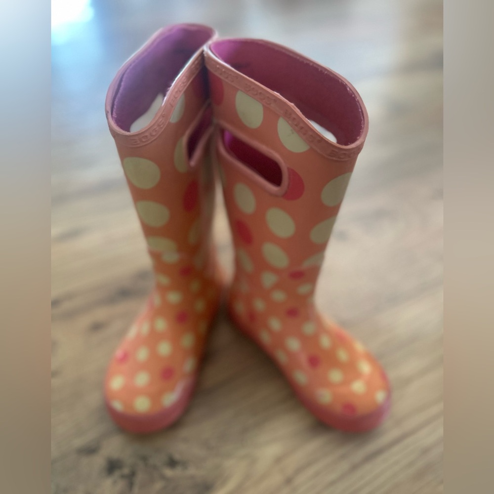 BOGS Little Girl Rubber Rainboots or Snow Boots Size 1